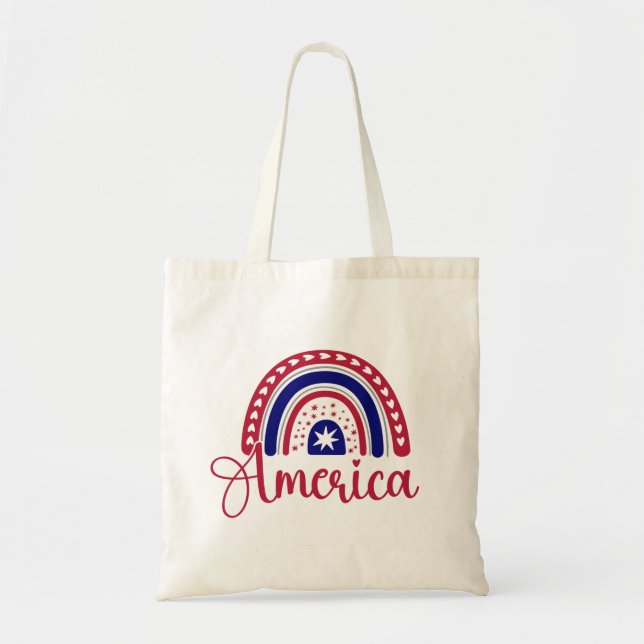 Rainbow America  Tote Bag (Front)