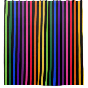 Rainbow and black stripes