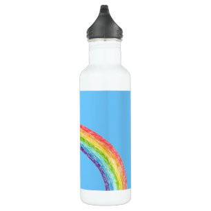 Rainbow and blue sky 710 ml water bottle