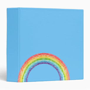 Rainbow and blue sky binder