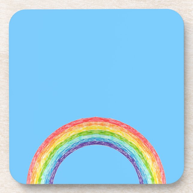 Rainbow and blue sky coaster (Front)
