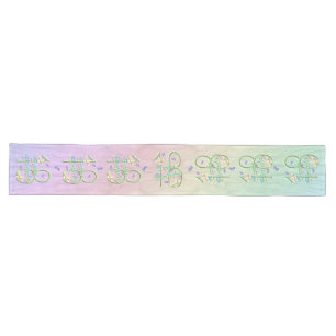 Rainbow and Butterflies 18th Birthday Party Large Long Table Runner