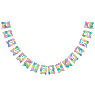 Rainbow and Gold Banner 