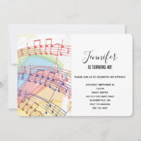 Rainbow and Music Notes party