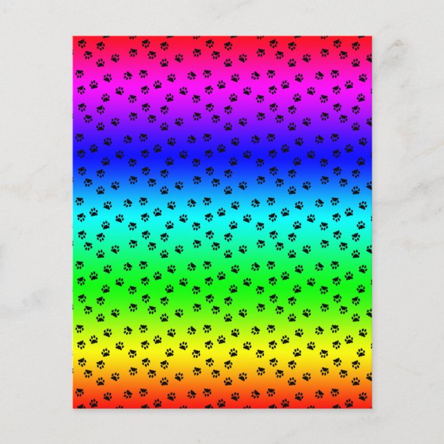 Rainbow and pawprints (Front)