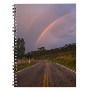 Rainbow And Road Notebook