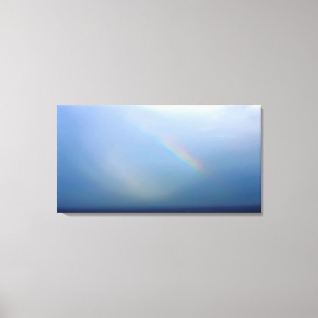 Rainbow and Sea Canvas Print (Front)