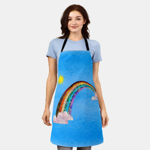 Rainbow and Sun Apron