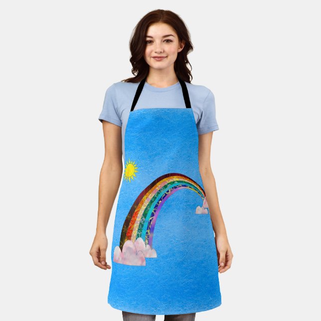 Rainbow and Sun Apron (Worn)