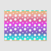 Rainbow and White Dots (Design 17 Purple Series)