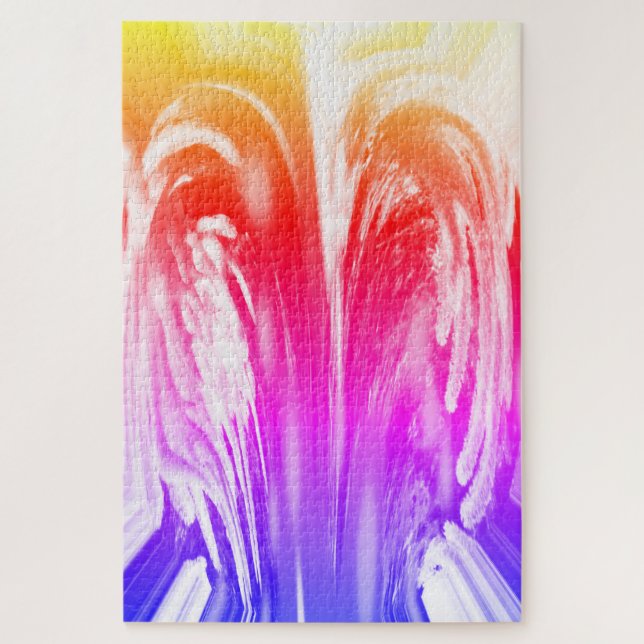 Rainbow angel art jigsaw puzzle (Vertical)