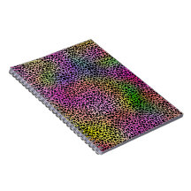Rainbow Animal Print Spiral Notebook