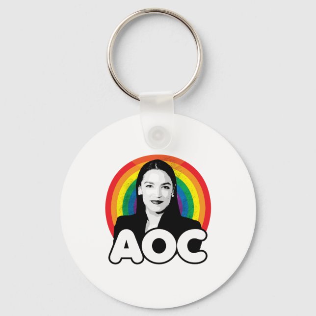 Rainbow AOC Keychain (Front)