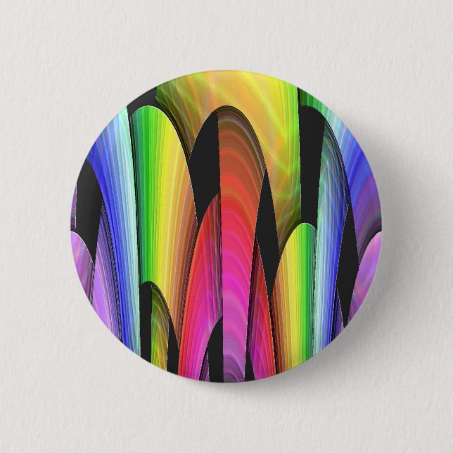 Rainbow Arch 2 Inch Round Button (Front)