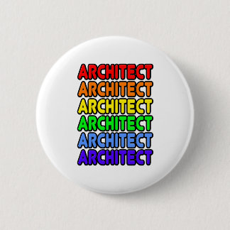 Rainbow Architect 2 Inch Round Button