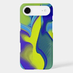 Rainbow Art 3D Abstract in yellow purple green