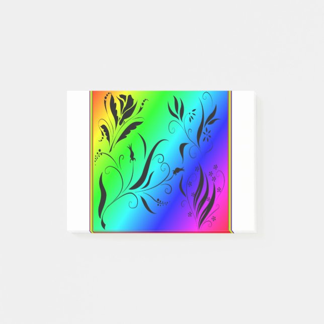 Rainbow Art Post-it Notes (Front)