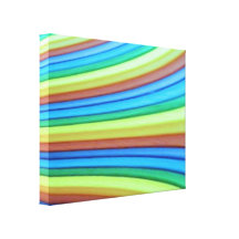 Rainbow Art Wrapped Canvas Print