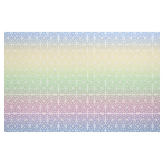 Rainbow Asanoha (large scale) Fabric (Yard)