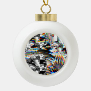 Rainbow Assault Ceramic Ball Christmas Ornament