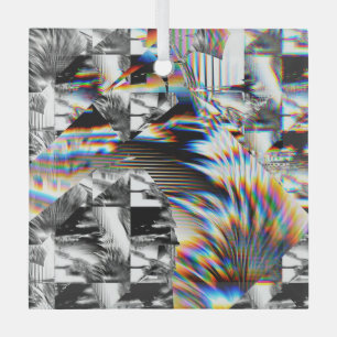 Rainbow Assault   Glass Ornament