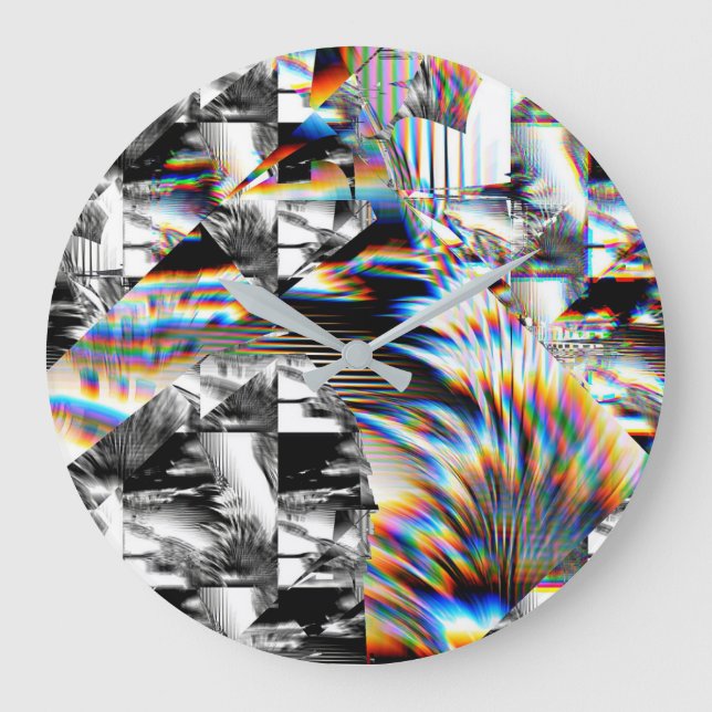 Rainbow Assault  Large Clock (Front)