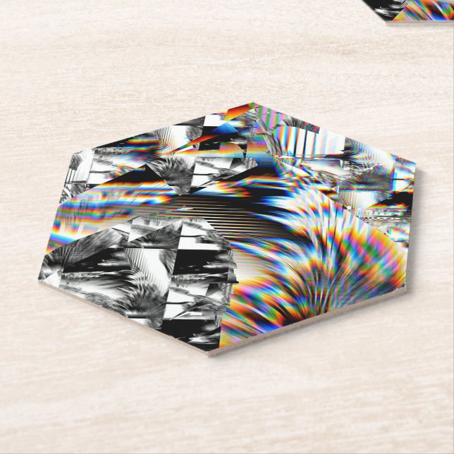 Rainbow Assault  Paper Coaster (Angled)