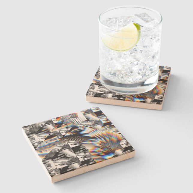 Rainbow Assault  Stone Coaster (Side)