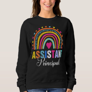Rainbow Assistant Principal Teacher Back To School Sweatshirt