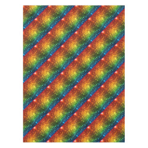 Rainbow Astral Glitter Only Love Is Real Tablecloth