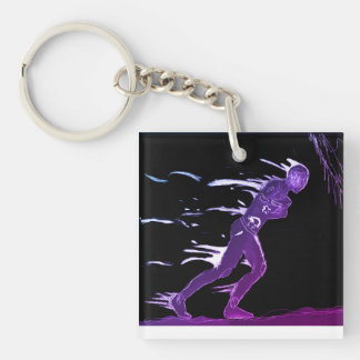 Rainbow astro fade keychain