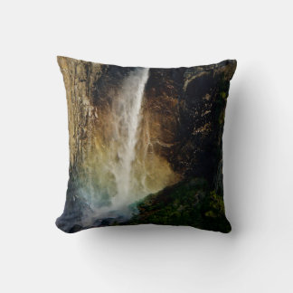 Rainbow at Bridalveil Fall - decorative pillow