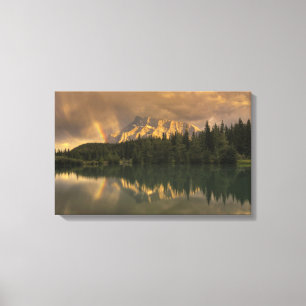 Rainbow at Cascade Ponds Canvas Print