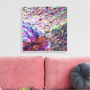 Rainbow Aura Crystals Canvas Print