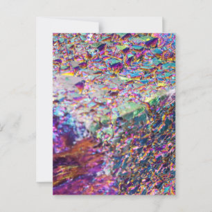 Rainbow Aura Crystals Postcard