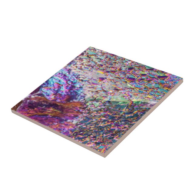 Rainbow Aura Crystals Tile (Side)