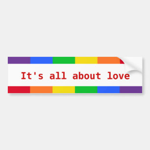 Rainbow autosticker bumper sticker
