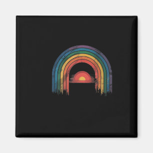 Rainbow Awareness Ally Vintage  Magnet