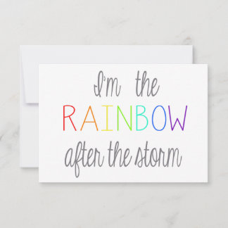 Rainbow Baby Card *Personalize*