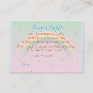 Rainbow Baby Diaper raffle ticket