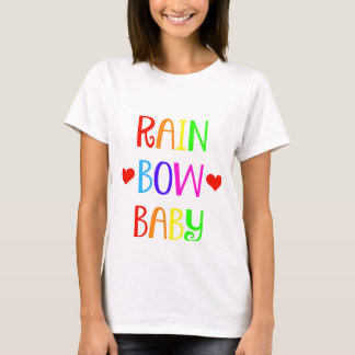 Rainbow Baby Maternity Shirt with Hearts