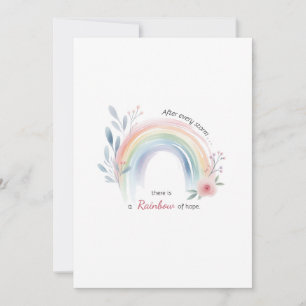 Rainbow Baby Miracle  Invitation