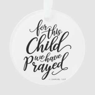 Rainbow baby Pregnancy Announcement Bible Verse Ornament