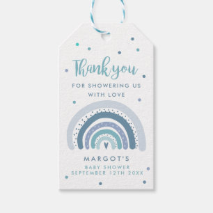 Rainbow Baby Shower Muted Pastel Rainbow Favour Gift Tags