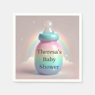 Rainbow Baby Shower Napkins