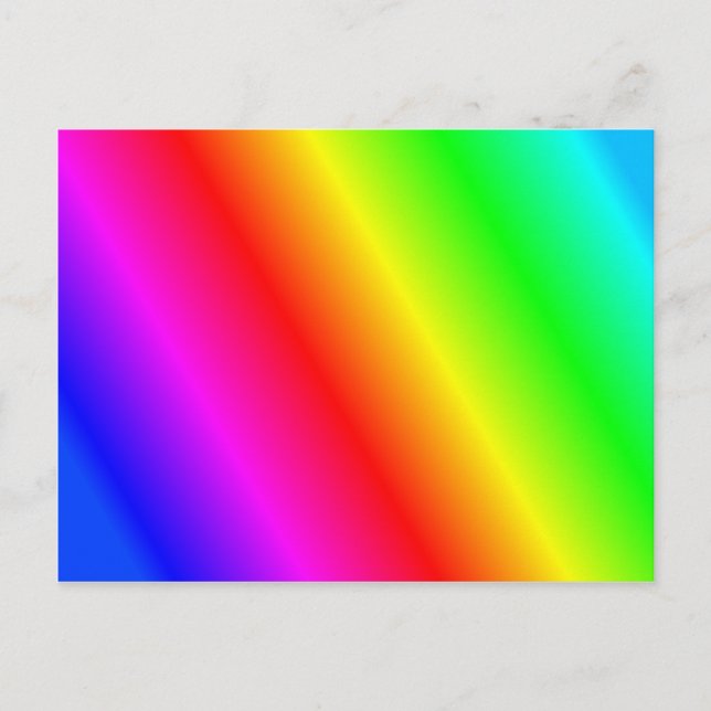 Rainbow Background Postcard (Front)