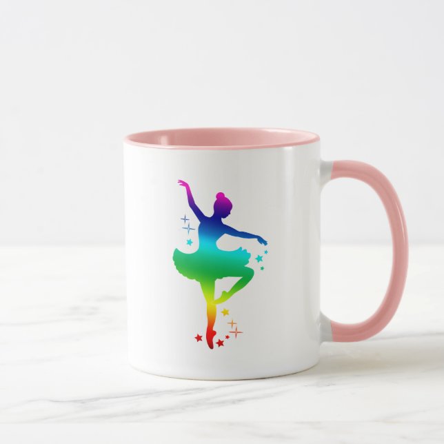 Rainbow Ballerina Mug (Right)