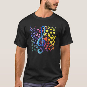 Rainbow Band Class Hearts T-Shirt
