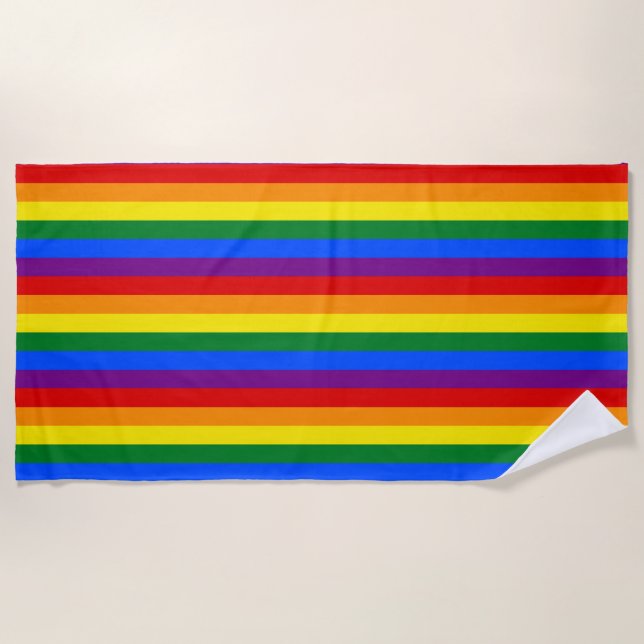 Rainbow Beach Towel (Front)