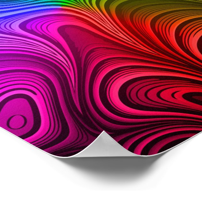 Rainbow Beautiful  Poster (Corner)